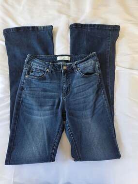 KanCan Women's Dark Wash Flare Jeans KC6102D-OP